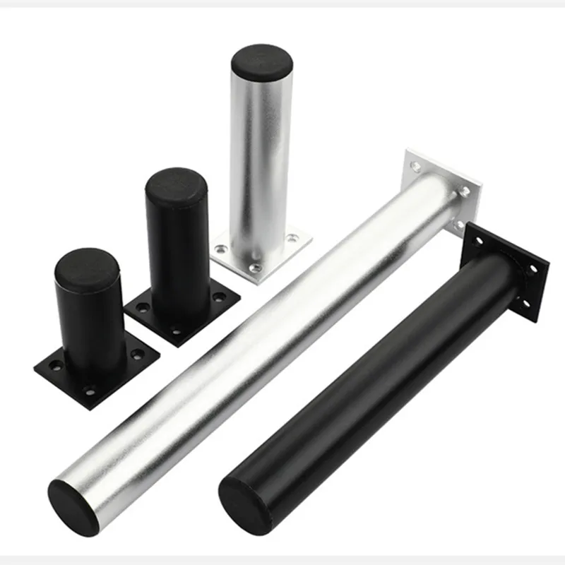 1Pcs 6-40cm Thickened Aluminum Alloy Cabinet Feet Metal Furniture Legs Adjustable TV Cabinet Support Bed Sofa Foot with Screws