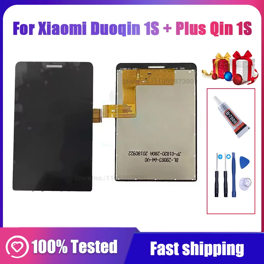 Tested For Xiaomi Duoqin 1S + Plus Qin 1S LCD Display and Screen Touch Panel Screen Digitizer For Xiaomi qin 1S LCD