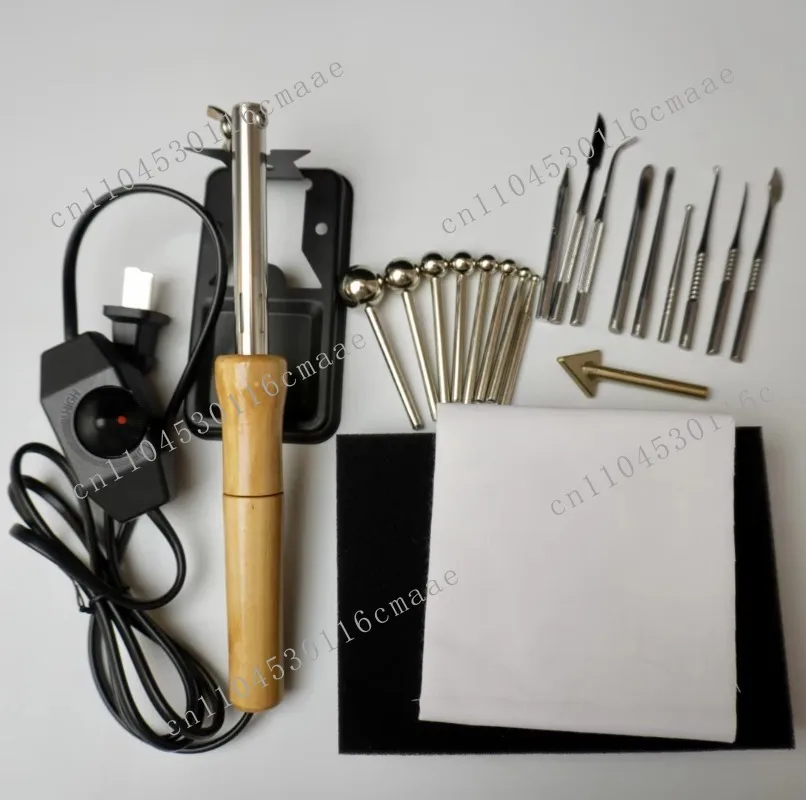 Adjustable Temperature Embossing Tool Set Fabric Velvet Flower Embossing Modeling DIY Full Set Alternative Tools Video Tutorial