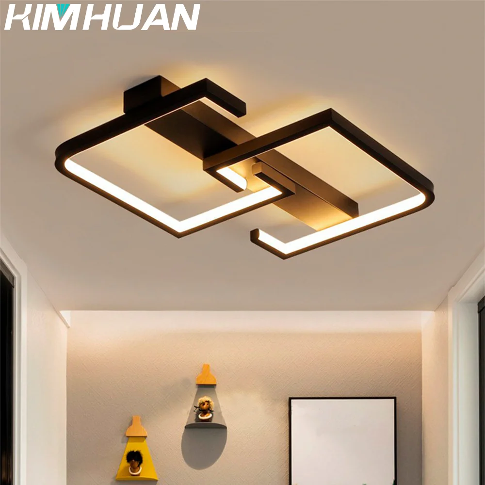 

Modern Square LED Chandeliers for Living Dining Room Bedroom Kitchen Aisle Corridor Light LED Ceiling Chandeliers Home Lighting