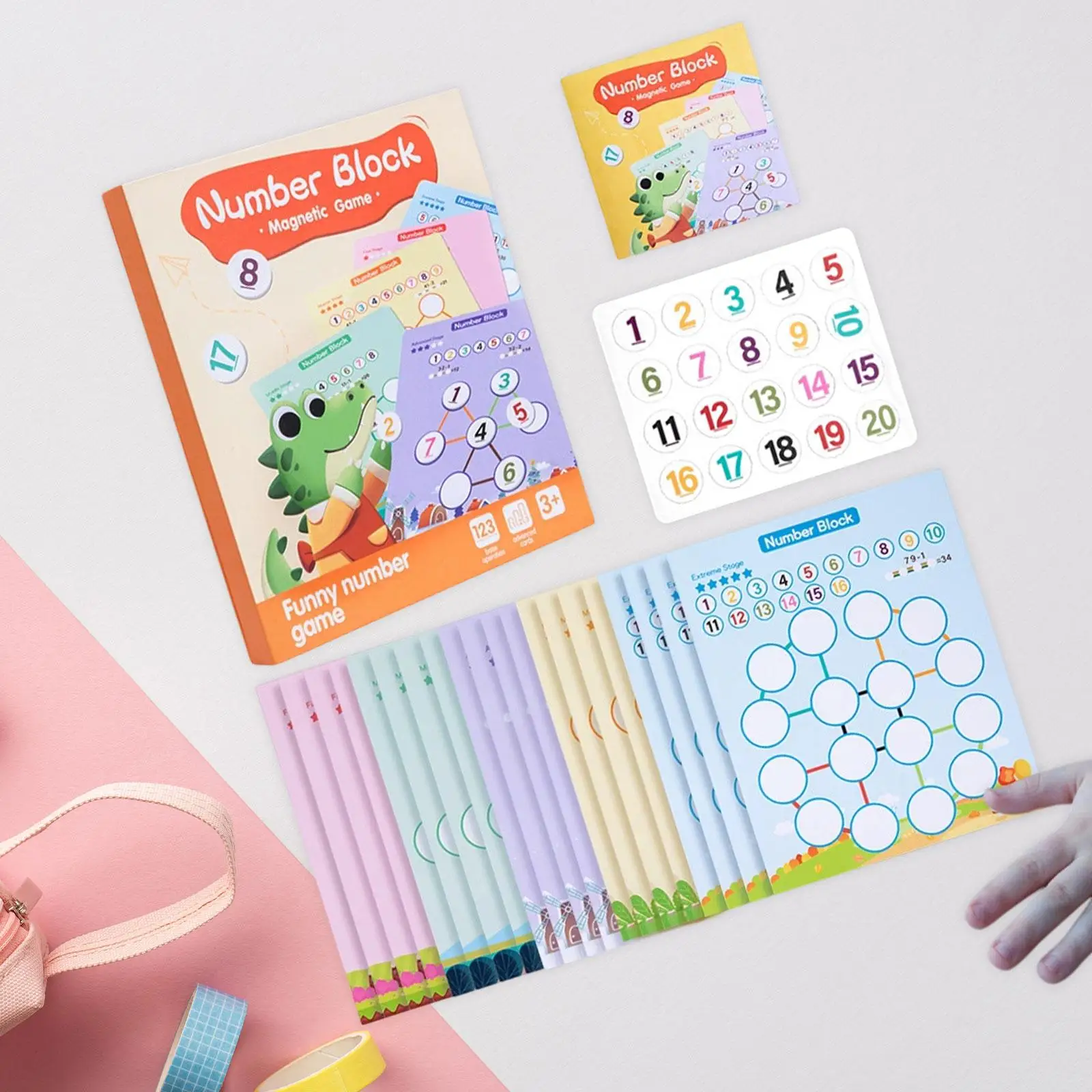 Math Game Counting Educational Toys Arithmetic Logical Thinking Magnetic Number Matrix Calculation Board Game for Kids Toddlers