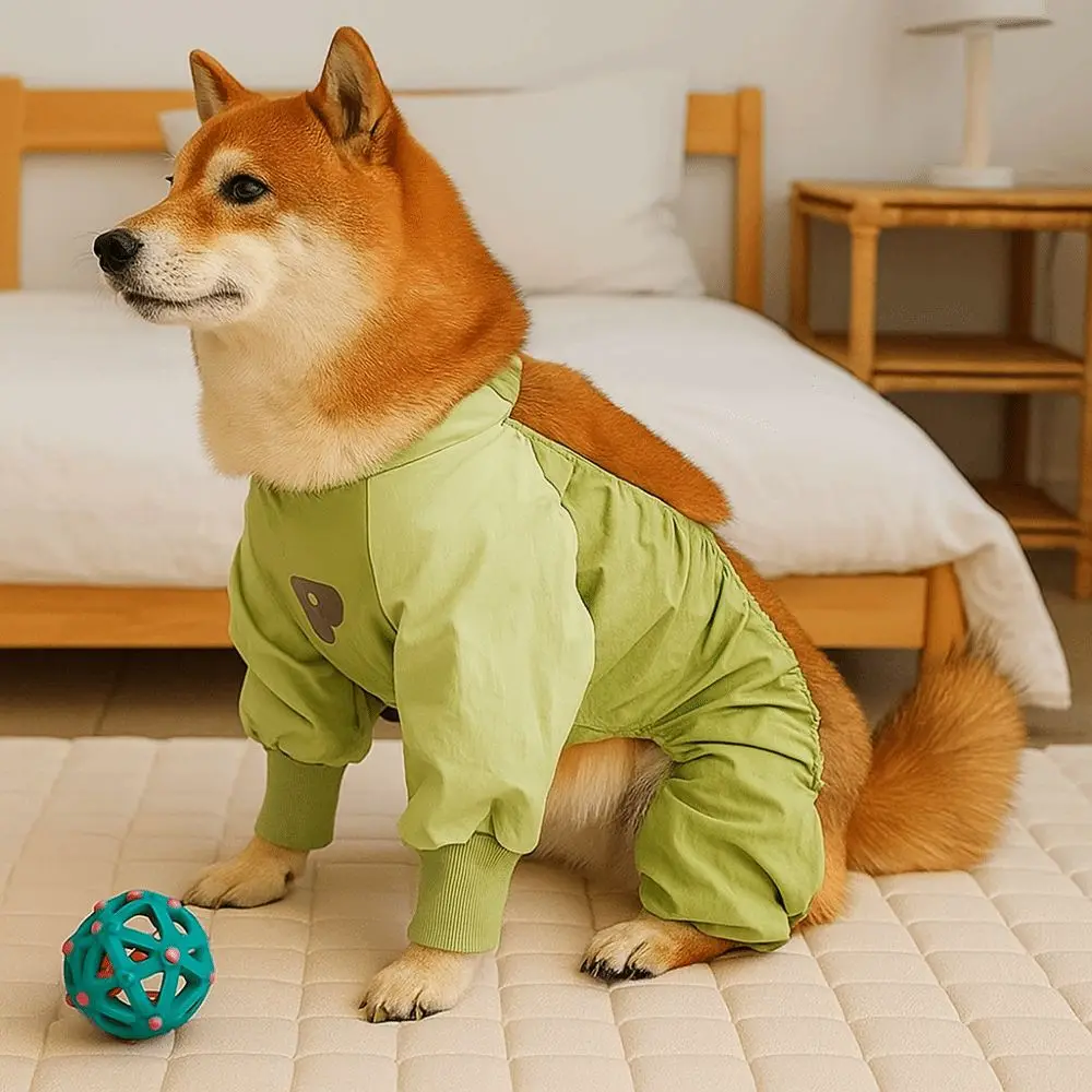 تنفس الكلب أربعة أرجل الملابس الأشرطة قابل للتعديل عالية المرونة للماء الكلب بذلة الحشرات واقية المضادة للتساقط