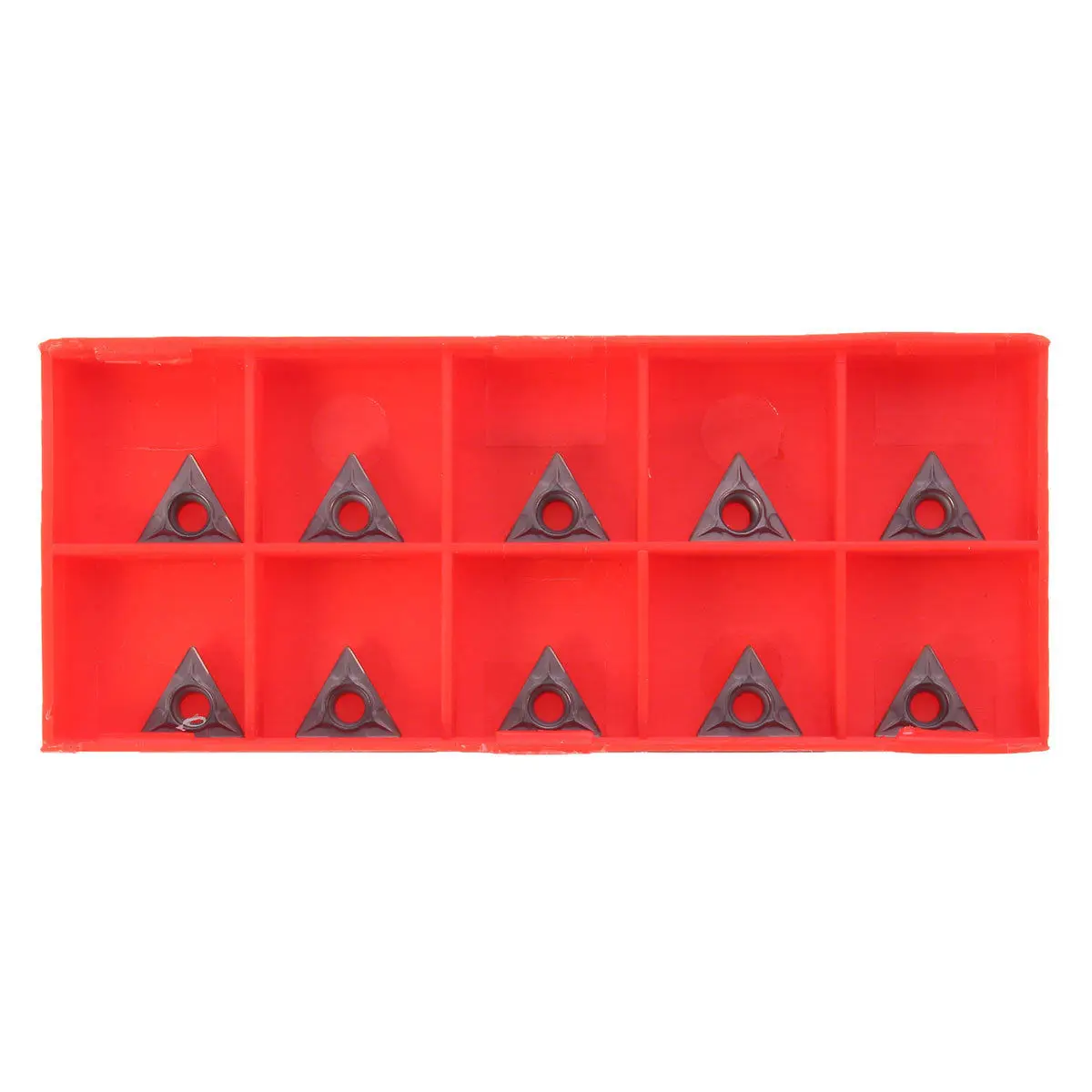 TCMT 731 Carbide Inserts C6 Grade 10pcs Set 2mm Thickness 10mm Side Length for Semi finishing Job on Various Materials