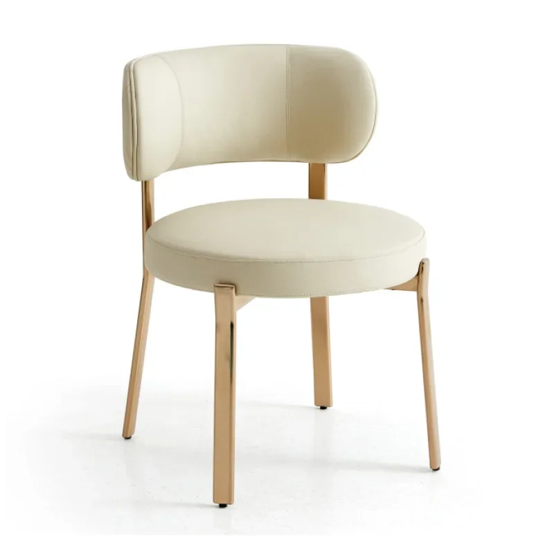 steel, gold-plated dining chair, milk tea shop baking dessert shop, coffee back chair, hotel homestay book chair