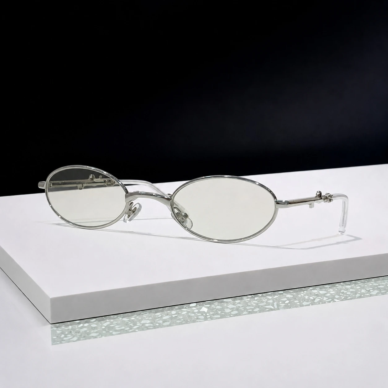 Radi Korea Luxury Designer Y2K Retro Oval Foldable Eyeglasses Frame Ladies Slim Optical Frame Custom Myopia Prescription Lens