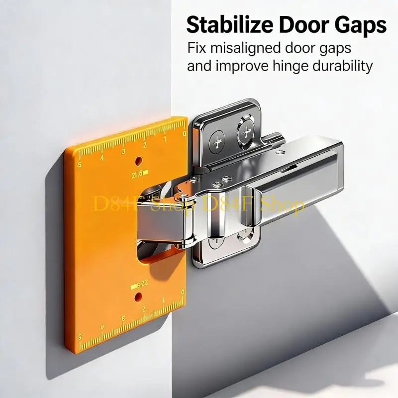 D84F Plastic Hinges Installation Positioning Tool For 2mm Door Gaps Woodworking Projects