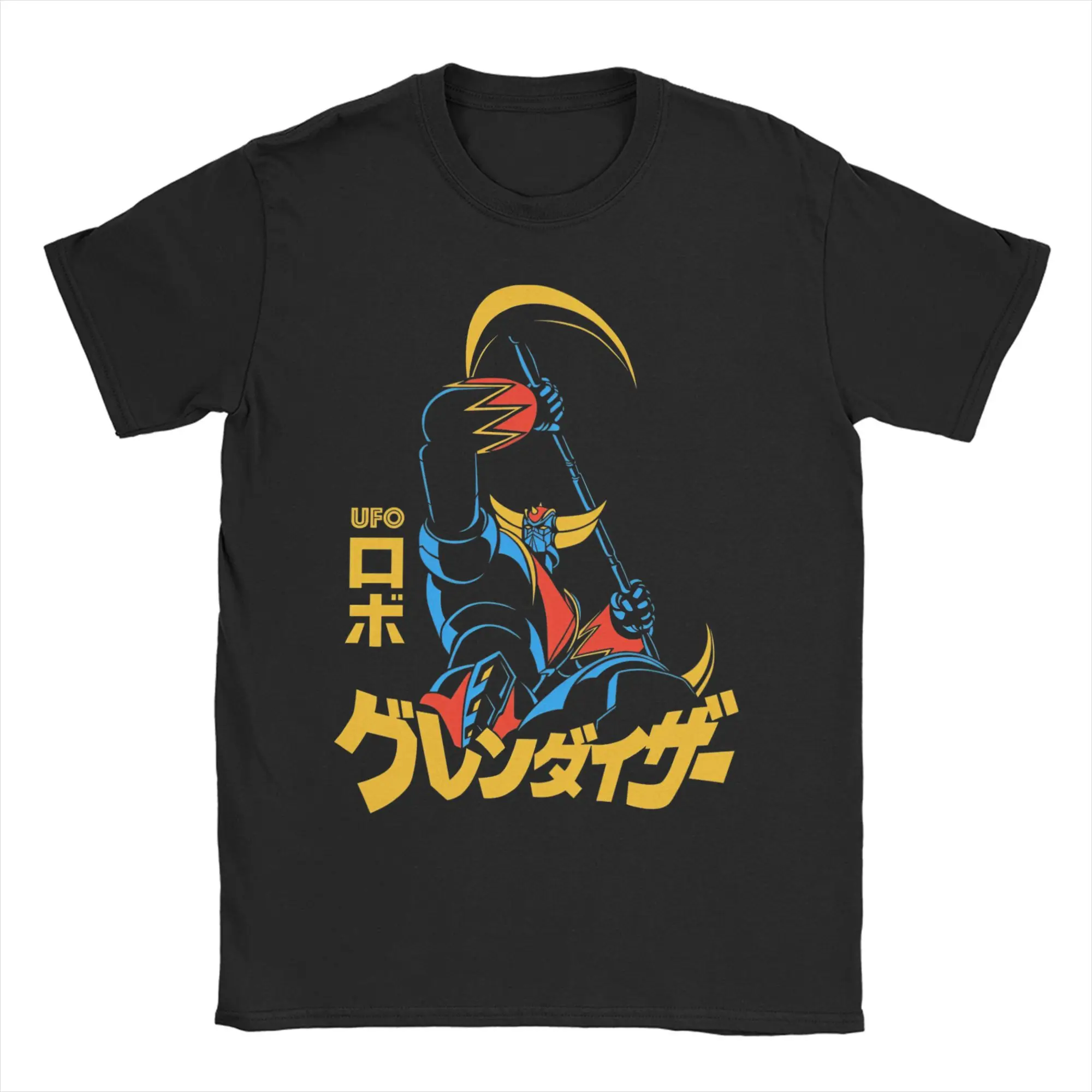 

G/GoldorakS UFO Robot Grendizersed T-Shirt Summer Robot Hipster T Shirts Men Cotton Crewneck Plus Size Clothes Short Sleeve Fun