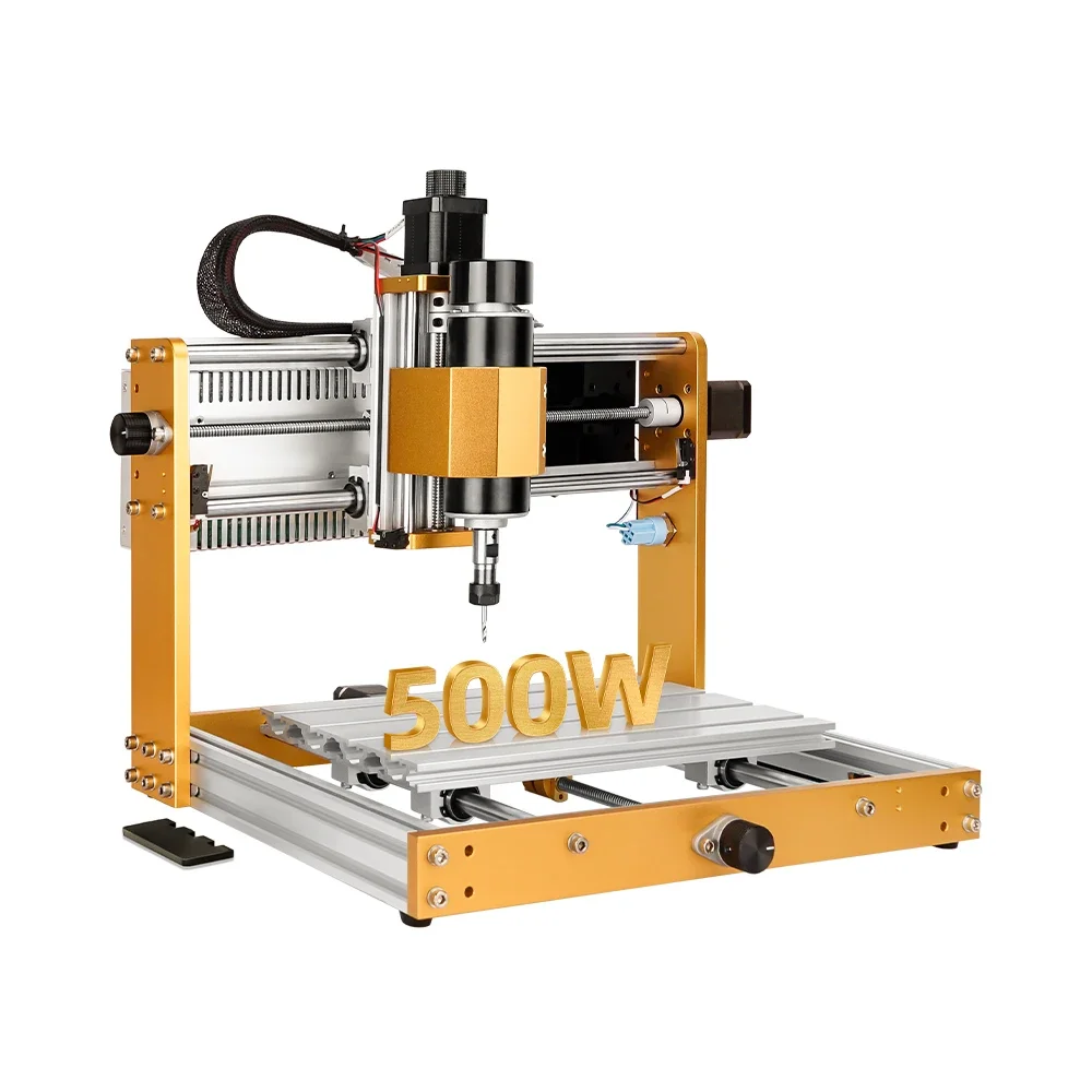3018 Plus Industrial Small Engraving Machinery 3d Photo Crystal 2 in 1 500w Spindle Cnc Wood Router la ser Engraving Machine