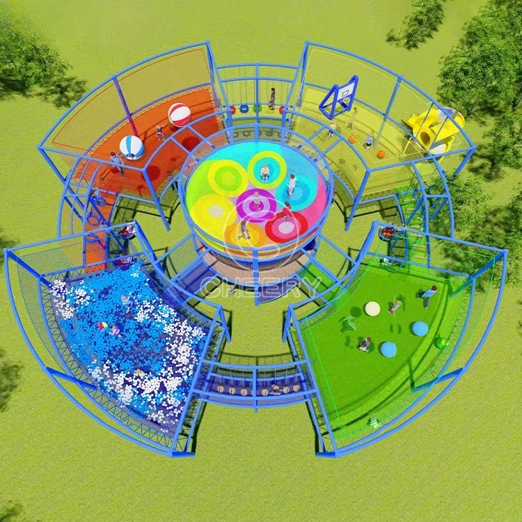 Climbing Rope Net, Expansion Park Entertainment, Amusement Rides, Playground Games for Children, Outdoor Fun Equipment
