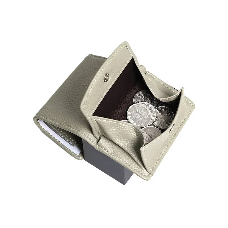 1 Piece Elegant Chic Simplicity Coin Purse for Women Ins Small Solid Color Series Clutch Bag Portable Travel Cash Card Wallet image 4