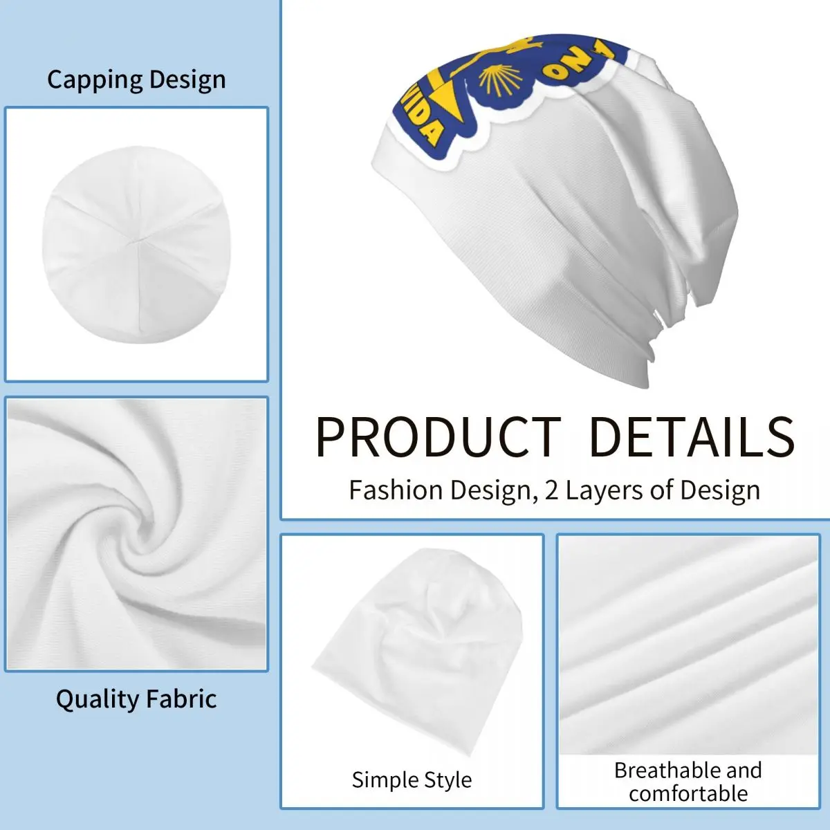 الأصفر كامينو دي سانتياغو التقوقع قذيفة للجنسين الكبار بيني قبعات محبوك بونيه قبعة دافئة الهيب هوب الخريف الشتاء Skullies القبعات
