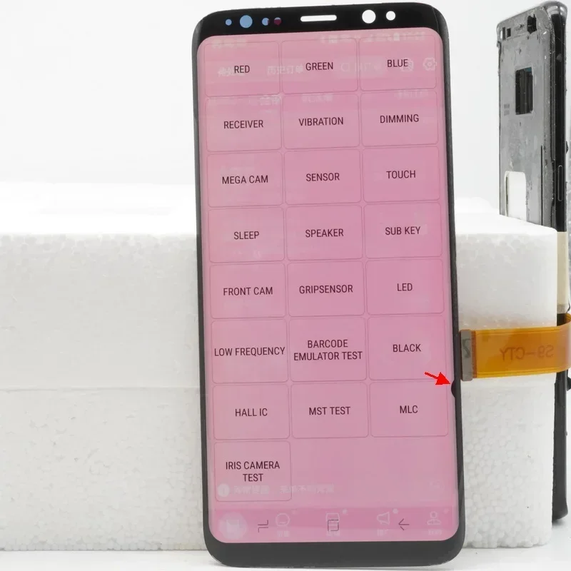 100%AMOLED For Samsung S8 LCD Screen Replacement S8 G950F G95A G950FD Touch Screen Digitizer Display Assembly With Defect.