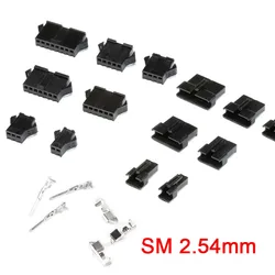 20sets/10sets 2/3/4/5/6/7/8Pin Pitch2.54mm SM Female and Male wire connector housing Terminals SM-2P SM-2R JST SM2.54 SM Plug