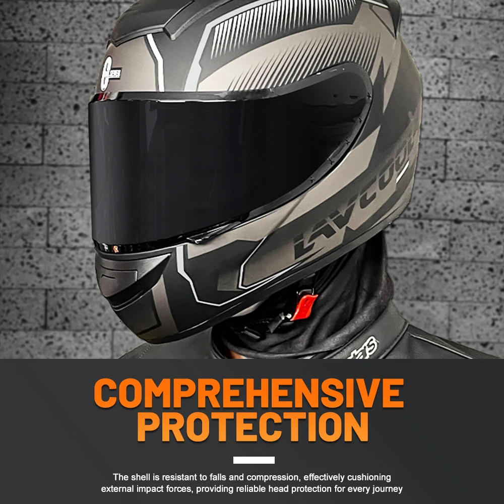 Modular Motorcycle Helmet,DOT-Certified Flip-Up Full-Face Helmet with Dual Visors and Clear Visor – Available in Multiple Colors