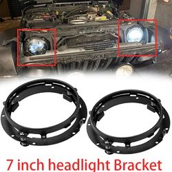 7 Inch Round LED Headlight Mounting Bracket Ring for Motorcycle Jeep Wrangler JK 07-16