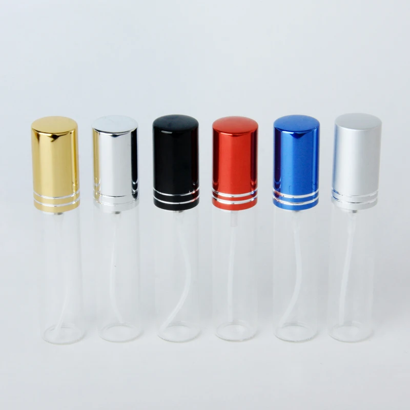 

50PCS 10ML Empty Portable Glass Refillable Perfume Bottle With Atomizer Empty Cosmetic Containers With Sprayer For Travel