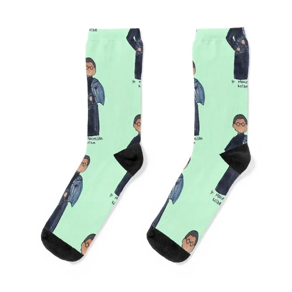 St. Maximilian Kolbe Socks shoes Children's christmass gift Rugby Male Socks Women's