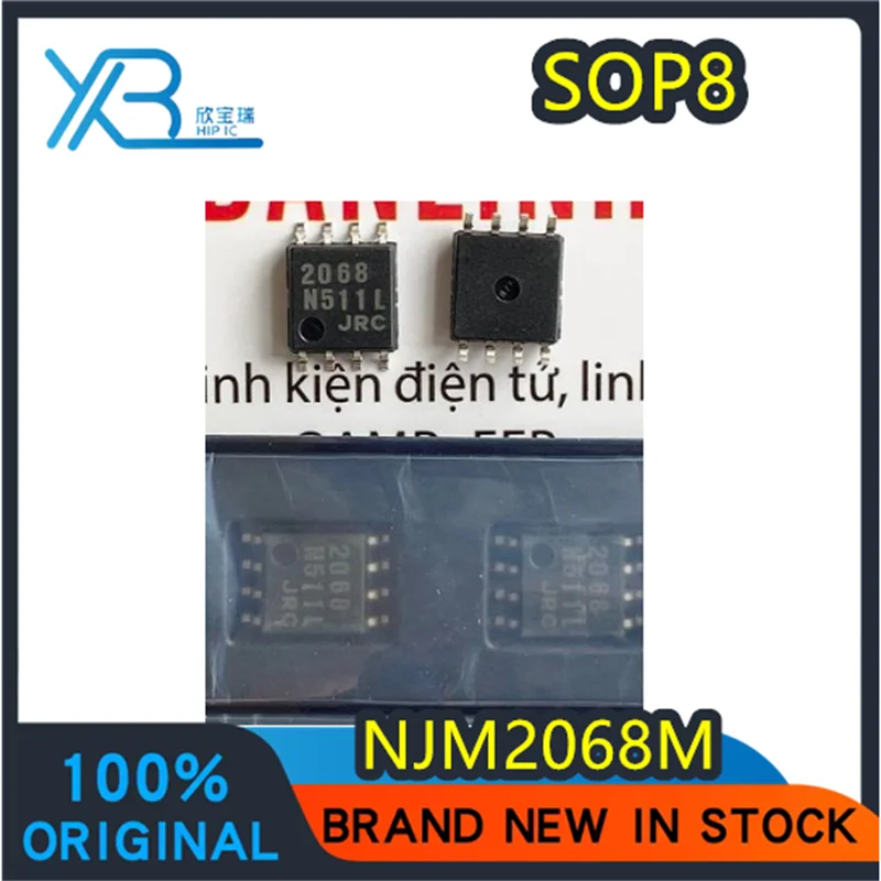 

(10/50 pieces) JRC2068 NJM2068M Silkscreen 2068 Brand new original low noise dual operational amplifier SMD DMP-8 spot