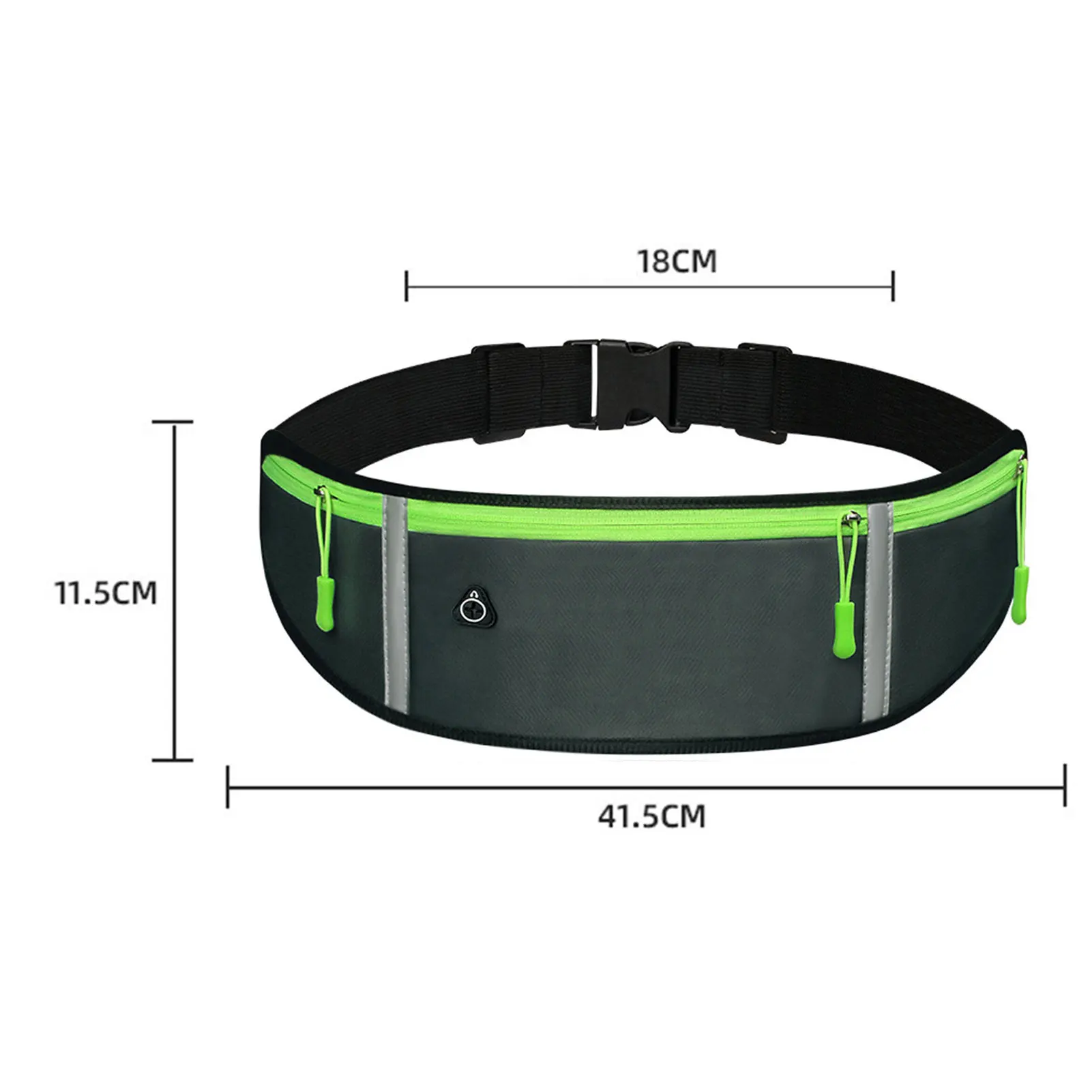 حقيبة خصر رياضية خارجية للهواتف مع شرائط عاكسة ناعمة الملمس من البوليستر للرجال والنساء للجري والمشي لمسافات طويلة #6