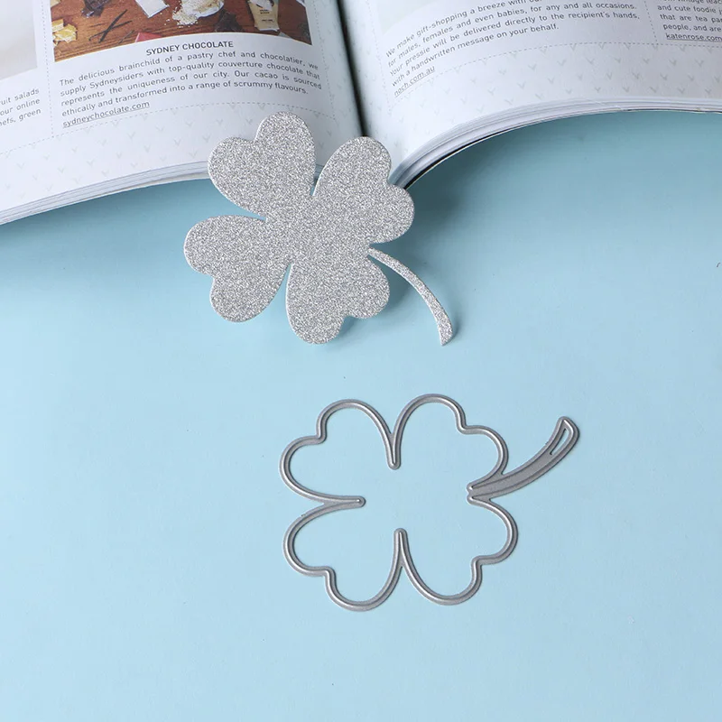 030151 four leaf clover leaves stencil metal Cutting dies for DIY papercraft project Scrapbook Paper Album greeting cards