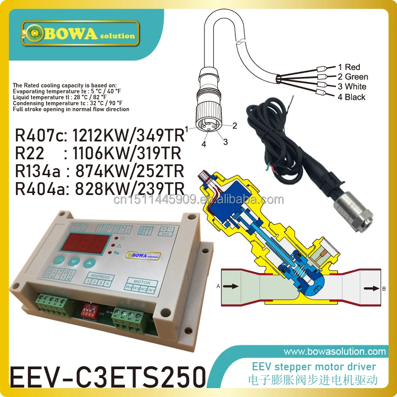 

Universal bi-polar stepper motor driver makes EEV precise compatible with , Alco, Sporlan, Carel and Sanhua