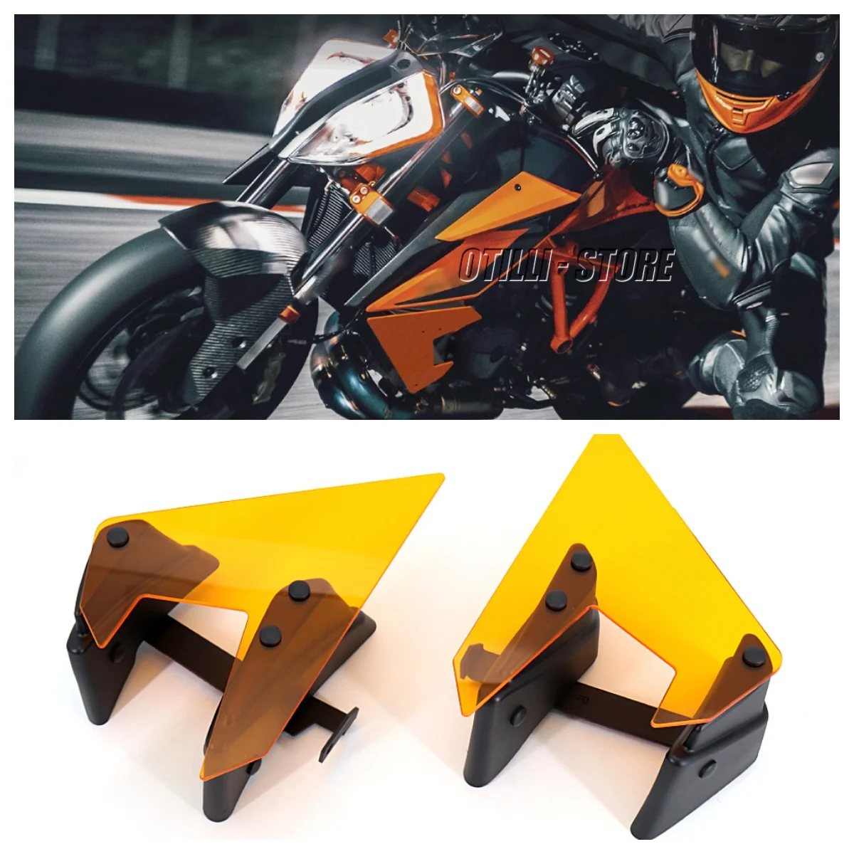 

Motorcycle Down Winglet Aerodynamic Side Wing Spoiler For 1290 SUPERDUKE Super Duke R 2020-2021 Wind Deflectors Moto Accessories