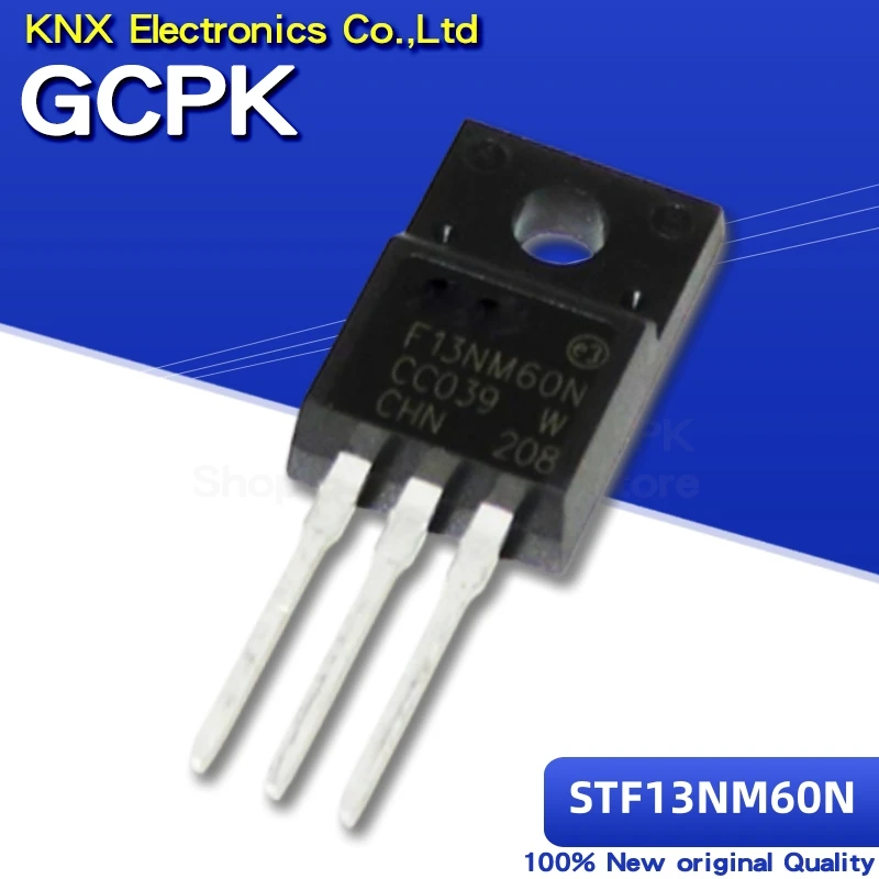 10PCS STF13NM60N 13NM60N 13NM60 MOSFET N-CH 600V 13A TO-220F new original