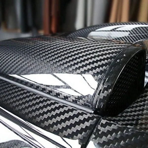 Super quality Ultra Gloss 5D Carbon Fiber Vinyl Wrap Big Texture Super Glossy 5D Carbon Film With Size 50cm*150cm/200cm/300cm