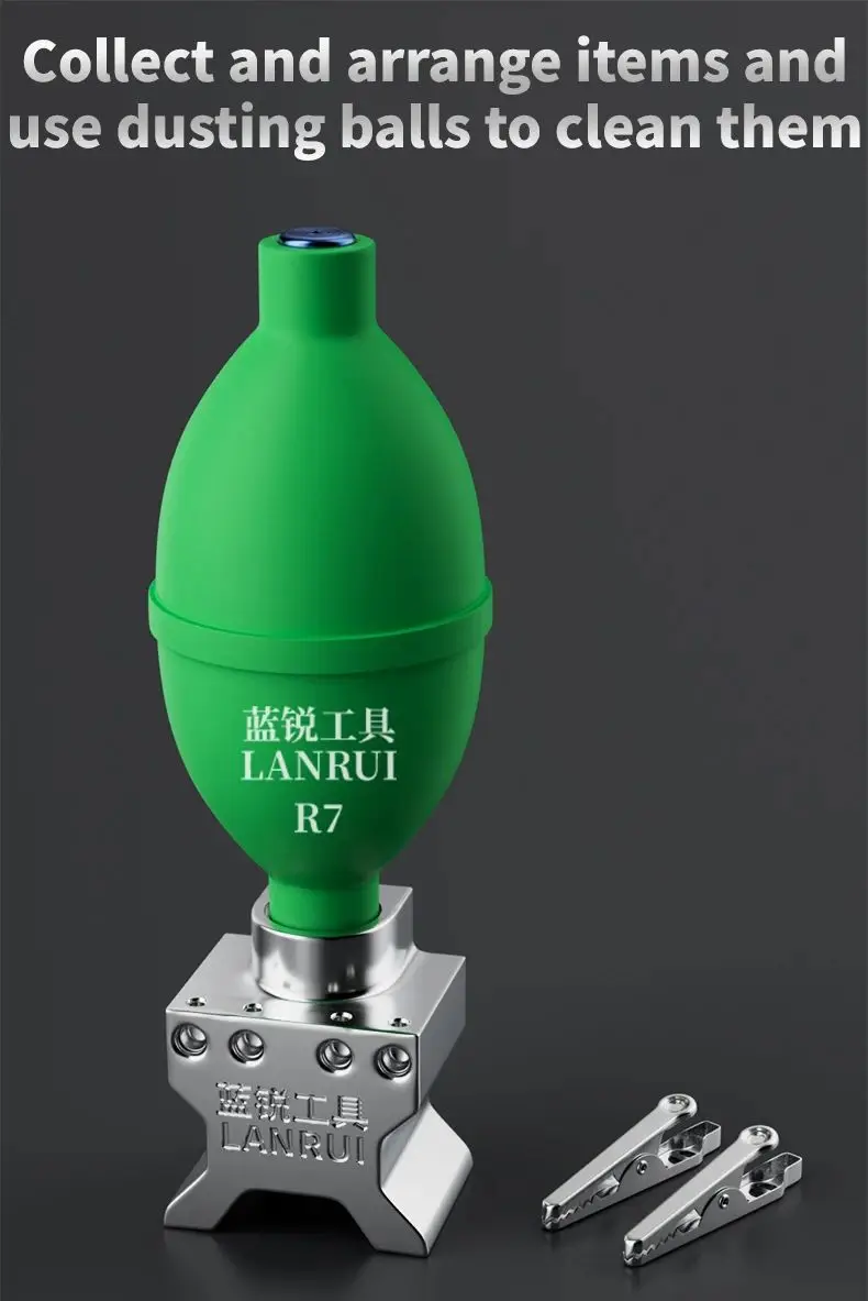 Lanrui B17 Universeller PCB-Clipper, Klemme für unregelmäßige Hauptplatinen, für Handy-Lötreparaturen, Halterung mit Schraubendreher und Aufbewahrungsloch für Paste – Detail 8