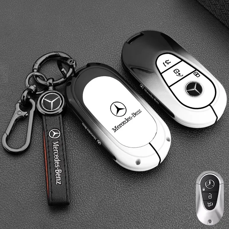 

Remote Shell Fob Holder Car Smart Key Cover Case For Mercedes Benz C E S Class GLC W206 W223 W214 E300 C260 C300 S450 S500 S400