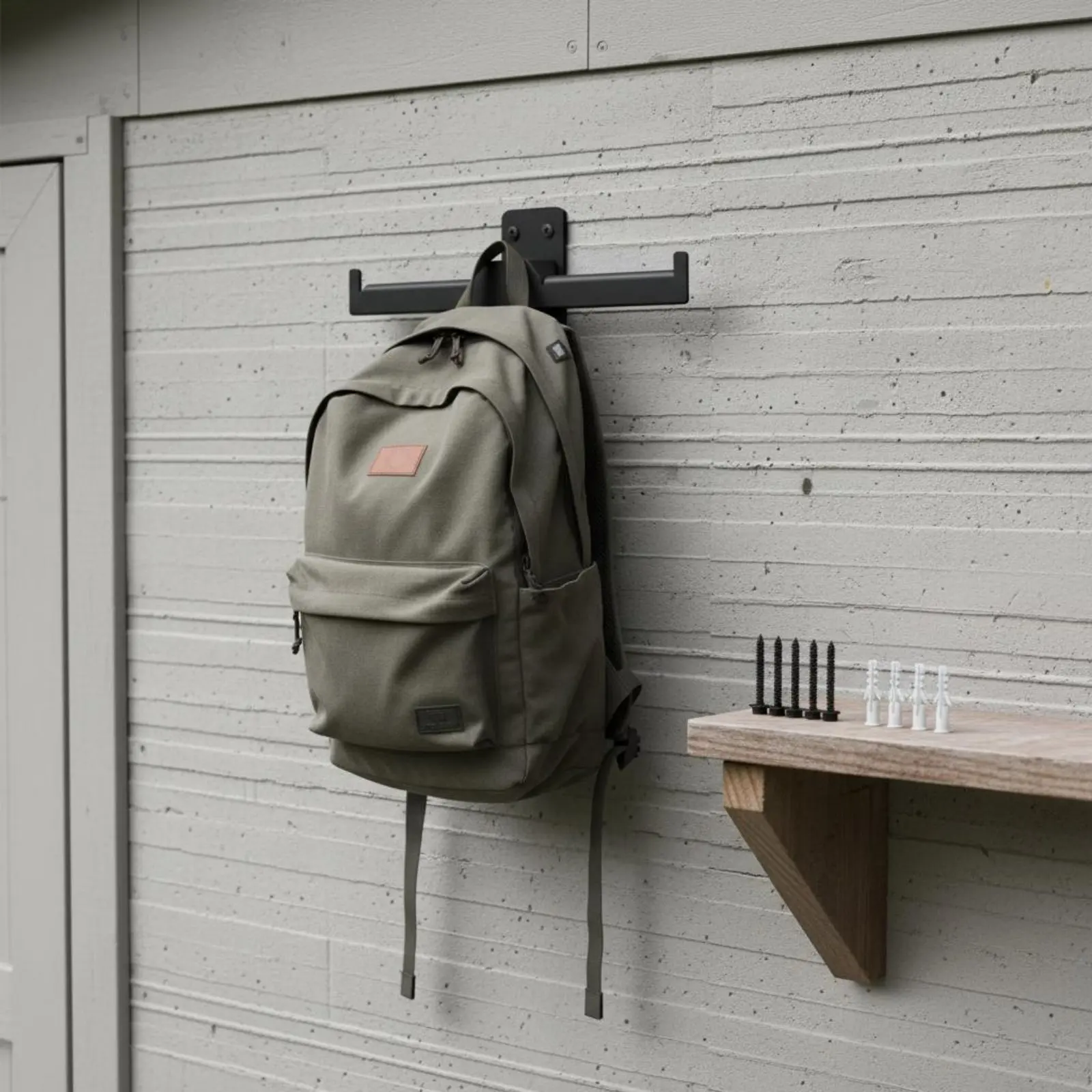 

Кронштейн для ранцевого воздуходувного аппарата: компактное настенное крепление для распылителя жидкости, универсальный и прочный крюк для инструментов