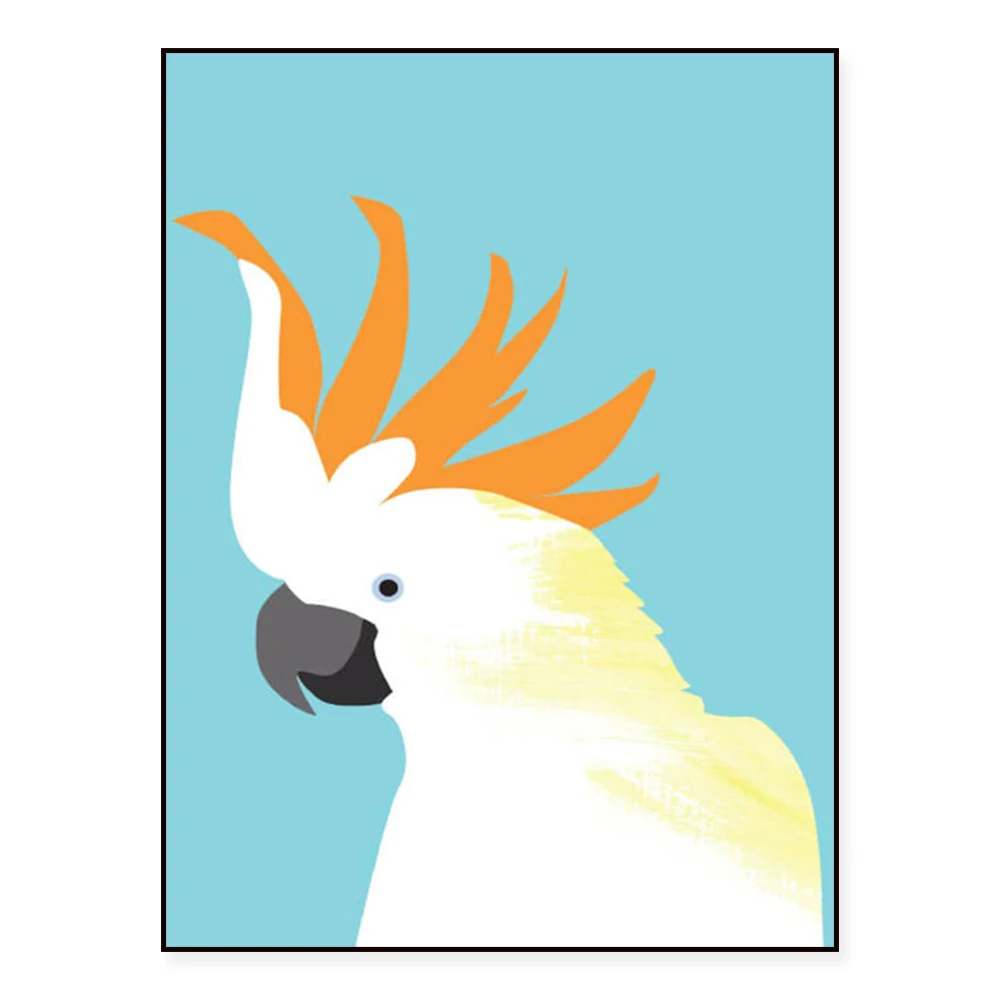 Cockatoo Print, Cockies Wall Art, Printable Parrots, Living Room Print , Abstract Bird Art, Parrot Wall Art, Cockatiel Prints