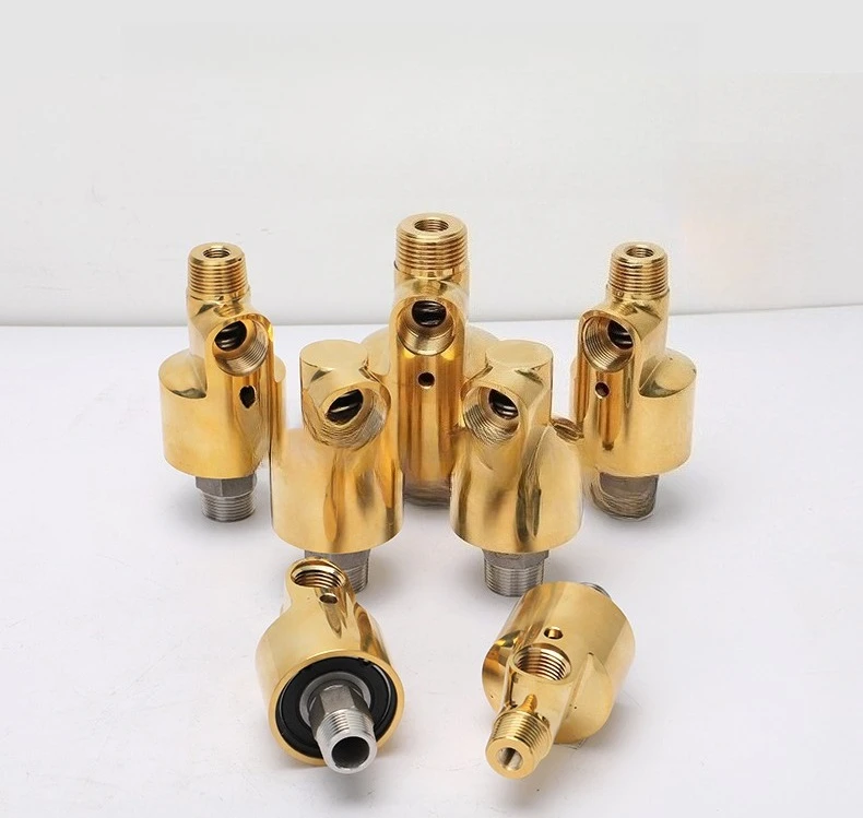 1PC HD HS Type Rotary Joint 1/2 3/4 1 Inch DN15 DN20 DN25 Left Right Thread 360 Degree Water Air Oil Copper