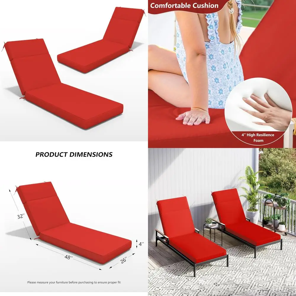 2Pcs Outdoor Chaise…
