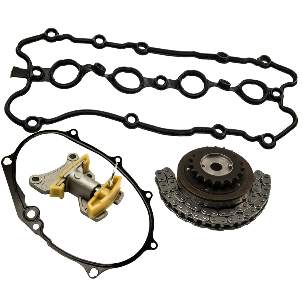 Camshaft Adjuster+Tensioner+Chain+Seal+Gasket Kit For VW Golf EOS AUDI A3 A4 New