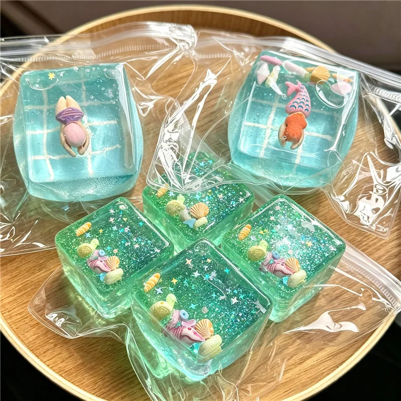 

Fidget Toy Cartoon Swimming Pool Ocean Maltose Stress Relief Slow Rebound Squishy Stress Reliever Toys Antistress Birthday Gift