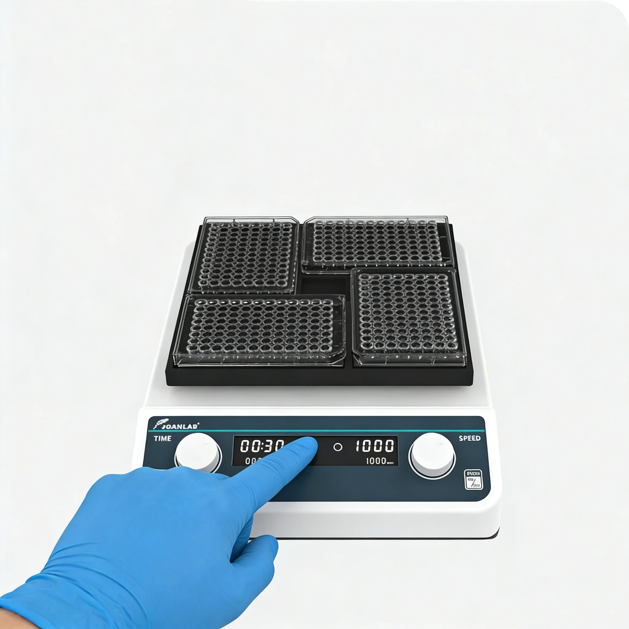 

Высокоскоростной микропластиночный миксер-шейкер 500-1200 об/мин с бесщеточным двигателем JOANLAB, лабораторный осциллятор на 96 ячеек для ПЦР и культивирования клеток