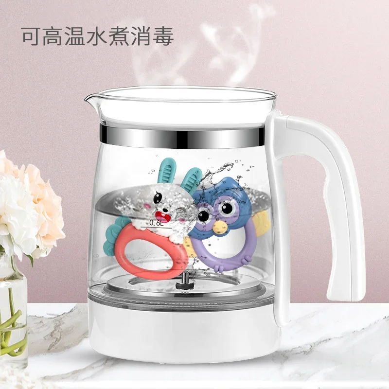 赤ちゃんの手ガラガラおもちゃ 0-1 歳の新生児のパズルガムは、噛む、なだめる、つかむために使用できます 0-3-6 ヶ月