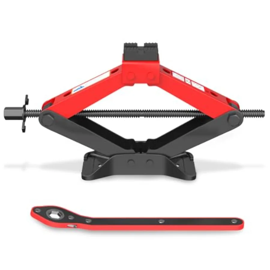 

Portable Car Jack Heavy Duty Scissor Jack for Car Spair Tire Changing kit with Ratchet Wrench Tire Jack Kit for Car SUV MPV