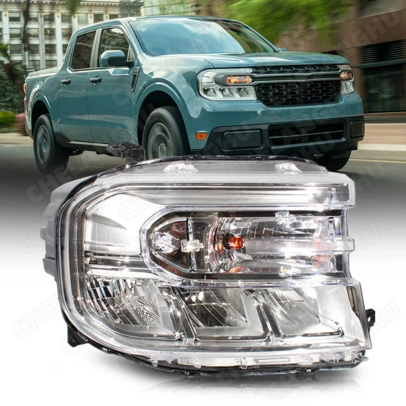 

1Pc Right Side LED Front Headlight Lamp For Ford Maverick 2023 2024 DRL Halogen Turn light Car Accessories OEM NZ6Z13008A White