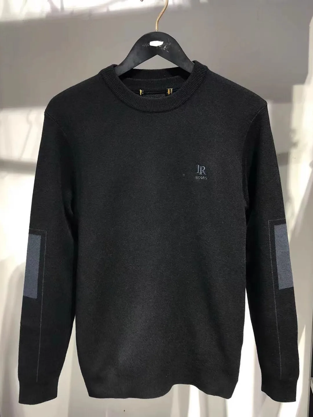 

Мужской вязаный свитер Thi Long Sve, круглый, повседневный, облегающий, осенне-зимний топ из смеси шерсти, мягкая смесь полиэстера irt