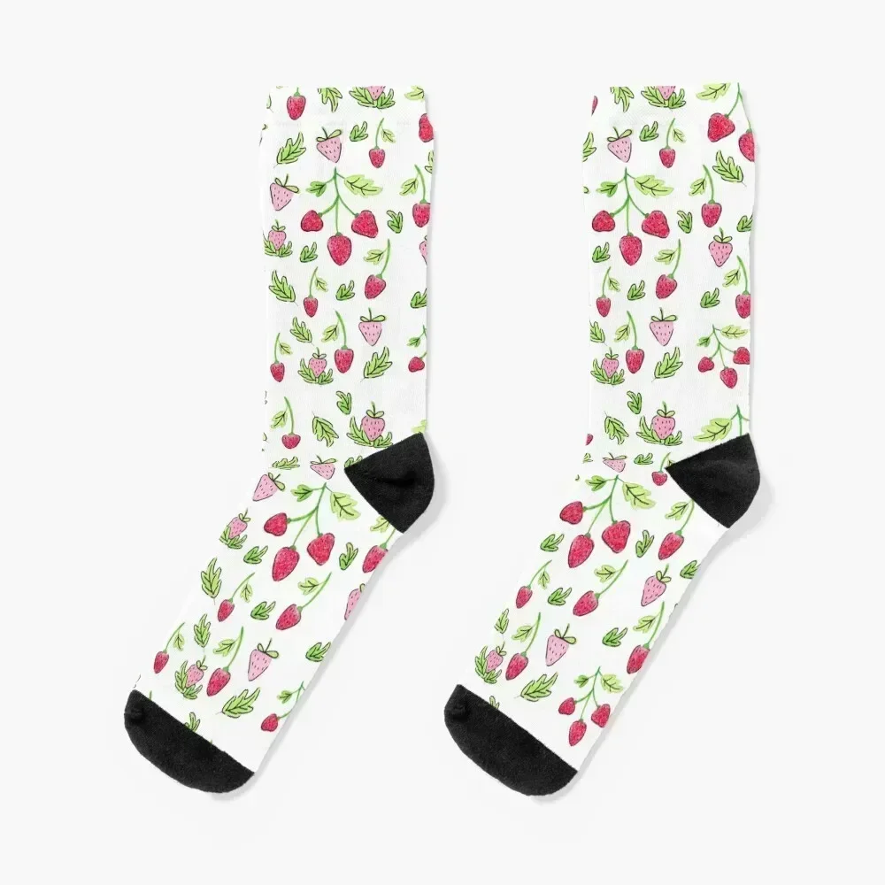 

Strawberry Magic Art Socks moving stockings japanese fashion christmass gift heated Women Socks Men's