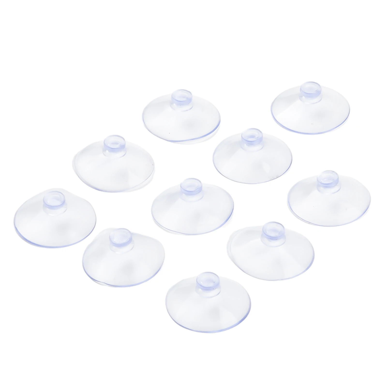Transparent Suction Cup Hooks Set of 10 Convenient Removable Design for Kitchen and Bathroom Glass Casement Walls