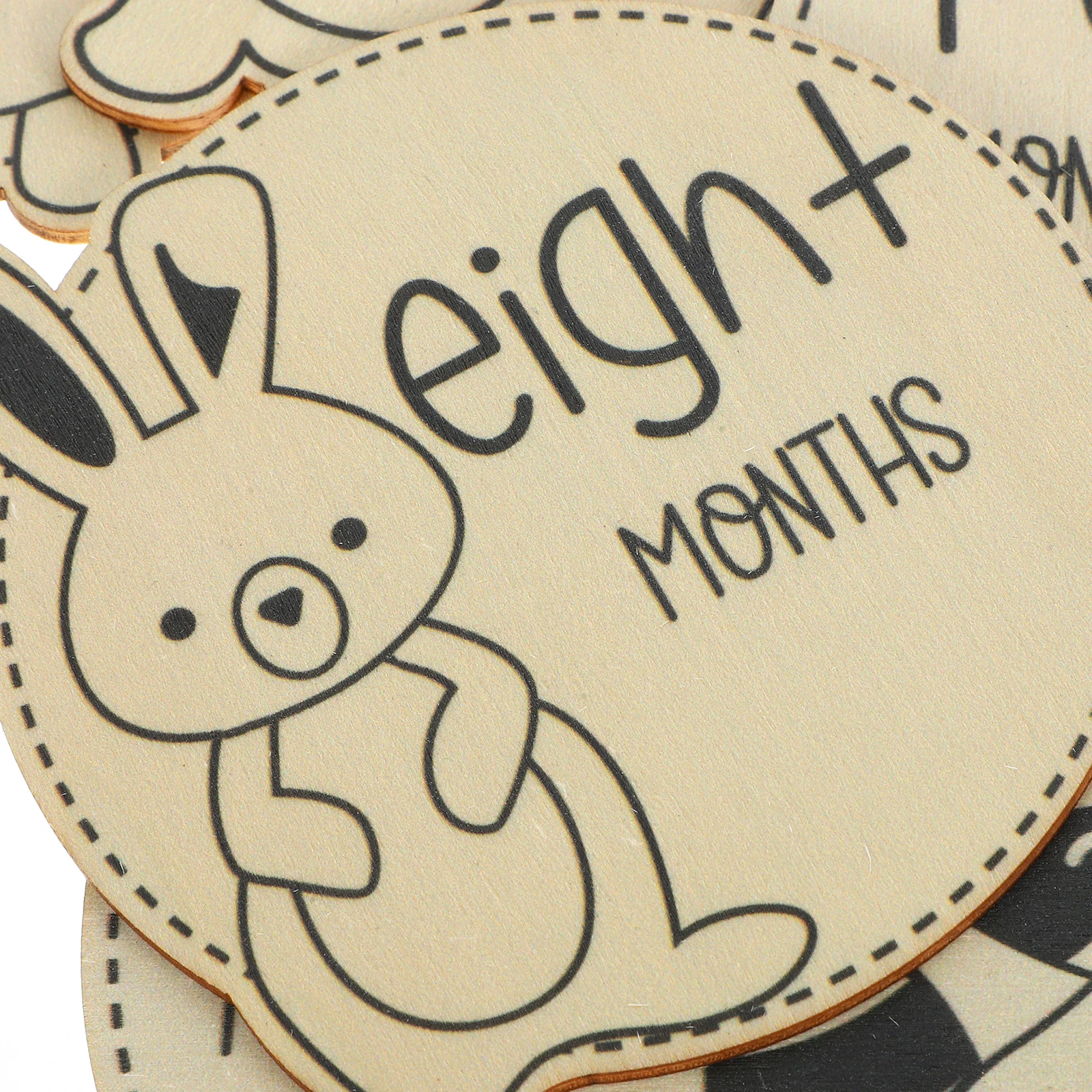 

12pcs Baby Wooden Wood Cards Monthly Baby Milestone Discs Milestone Discs Newborn Boys Girls Photo Props Gifts
