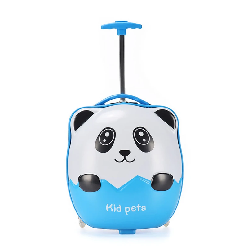 Bagagem infantil 3D Cartoon Trolley Case 16 polegadas Mala para Crianças Pequenas Leve Bonito Sacos De Viagem mala de viagem Transporte De Cabine Malas