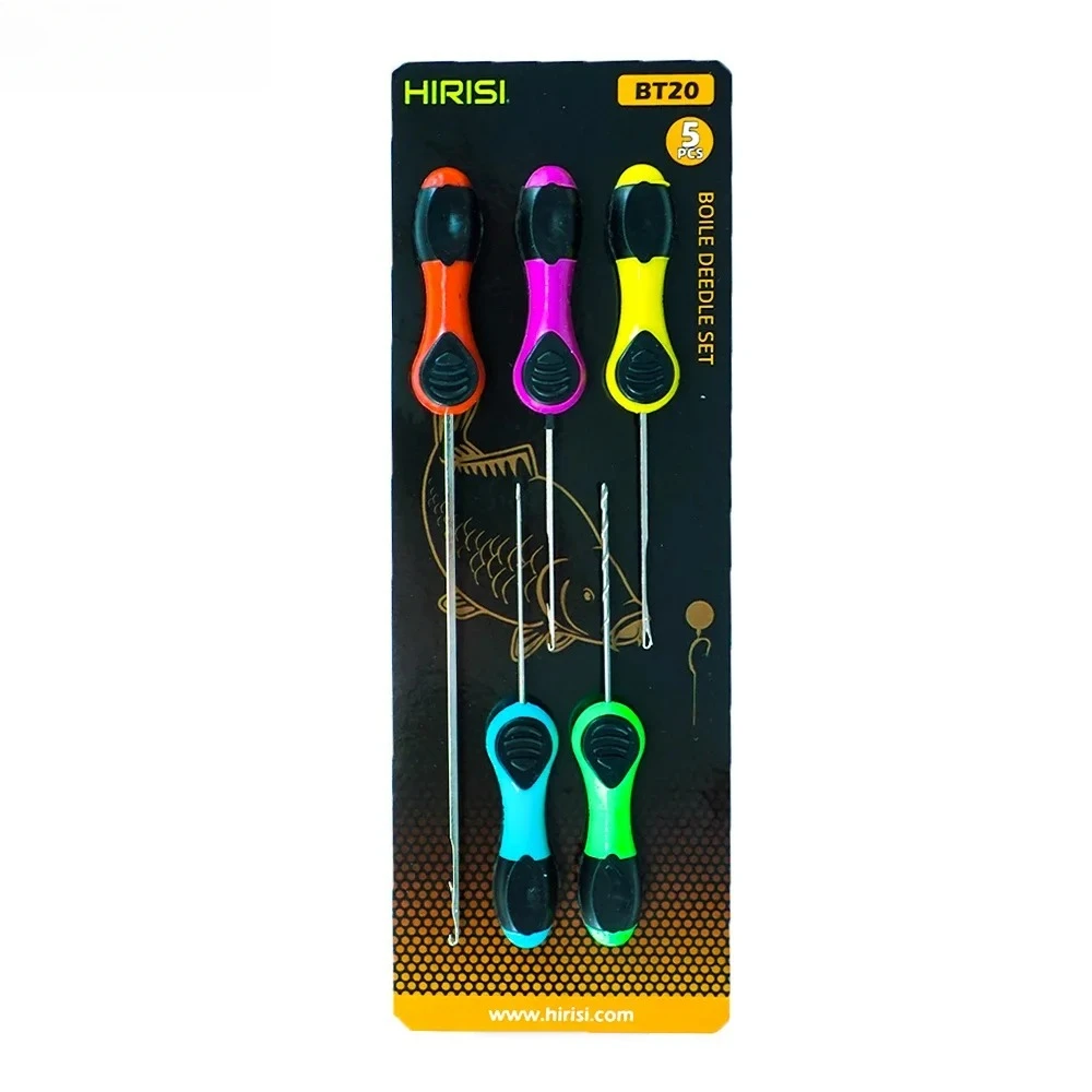 5x Carp Fishing Tool Bait Needle Set Pop Up Boilie Rigs BT20 Carp Hook Rig Making Tools Accessories
