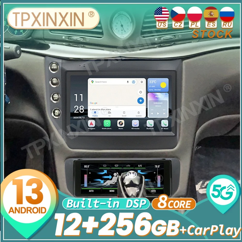 

Для Maserati GT 2007 ~ 2015 Qualcomm Android Auto Carplay автомобильный радиоприемник стерео автомобильный мультимедийный плеер GPS-навигация головное устройство