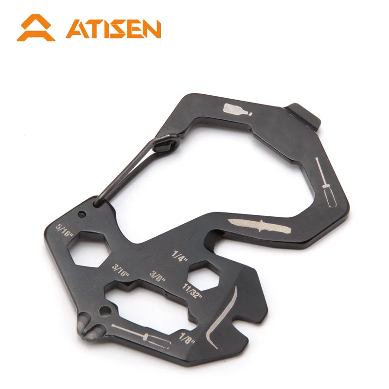 Mountaineering Buckle Keychain Clip, Anti-loss keychain and Quick Release Backpack buckle/hook Strap Multi-tool for men