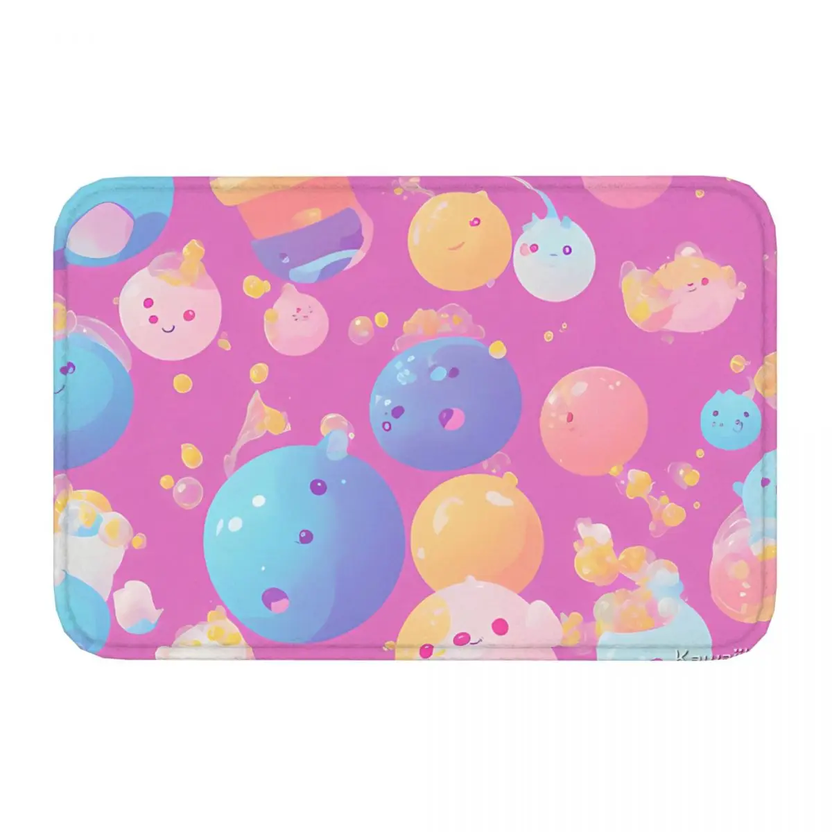 Purple Bubble Bobble Game Dragon Non-slip Doormat Carpet Living Room Bedroom Mat Prayer Home Decor