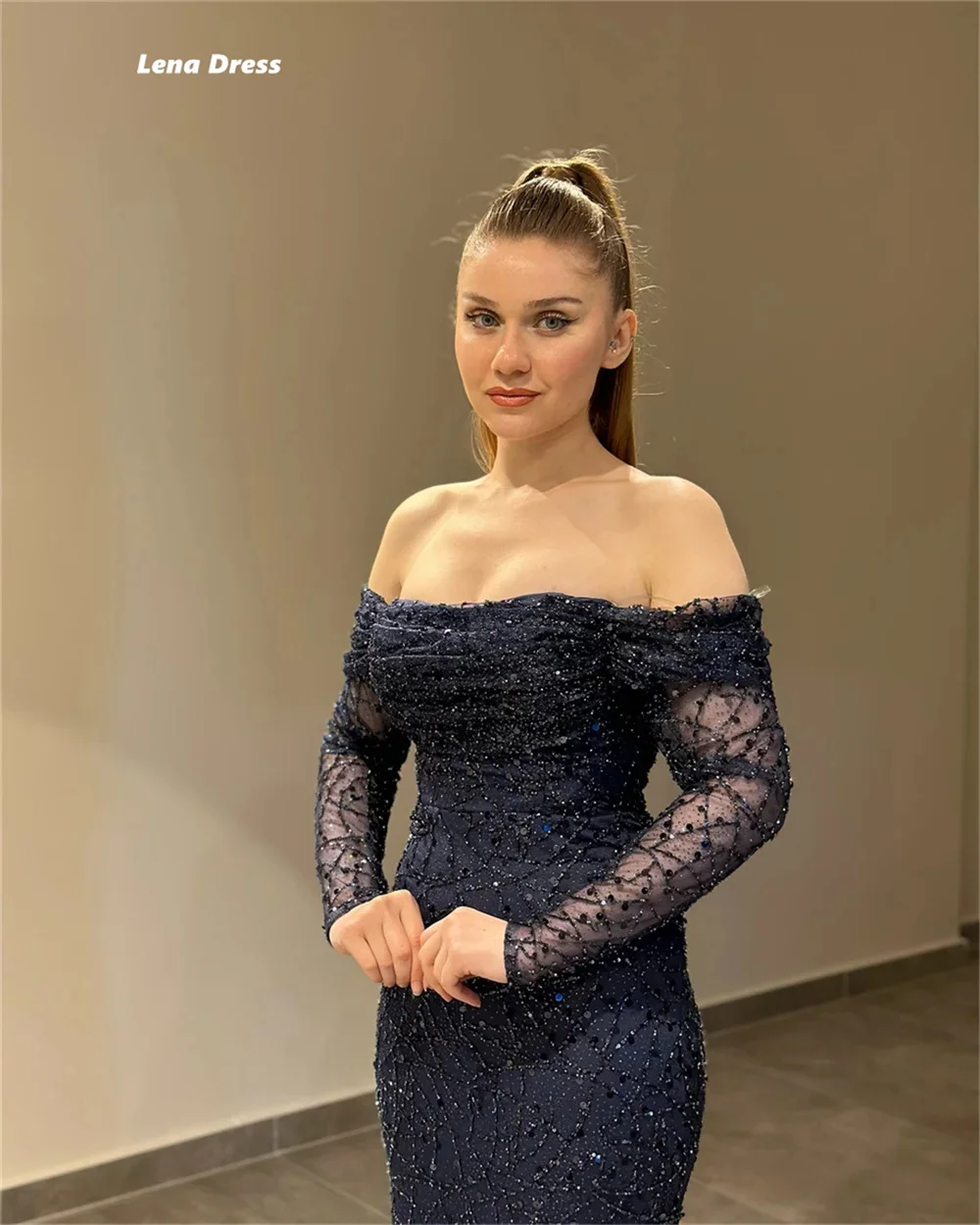Lena Sequins Party Dresses Woman Custom Made Women's Elegant Dresses Mermaid Women's Evening Dress Ball Gowns Luxurious Prom image 6